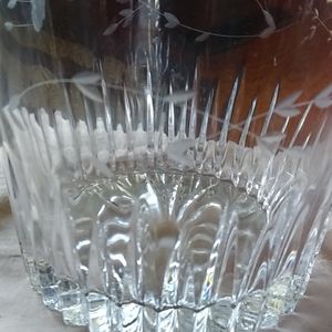 Princess House Accents - Stunning Etched Princess House Ice bucket bowl Princess House Accents - Stunning Etched Princess House Ice bucket bowl